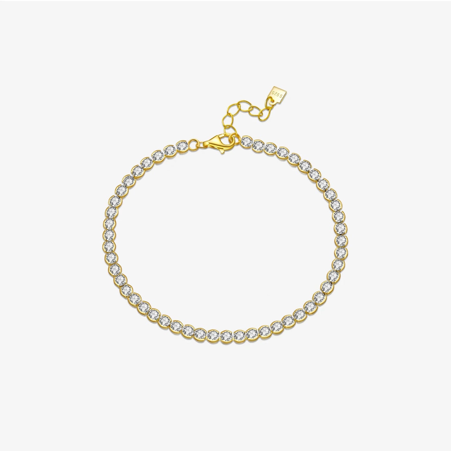 925 Sterling Silver Zircon Bracelet
