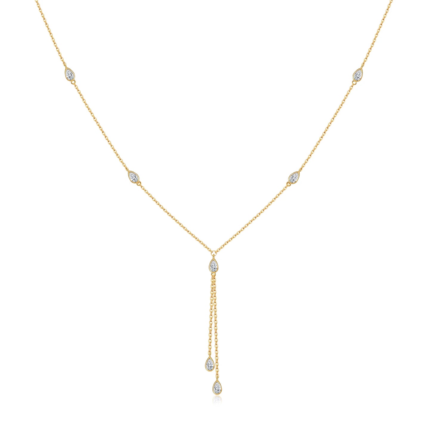 925 Sterling Silver Zircon Necklace