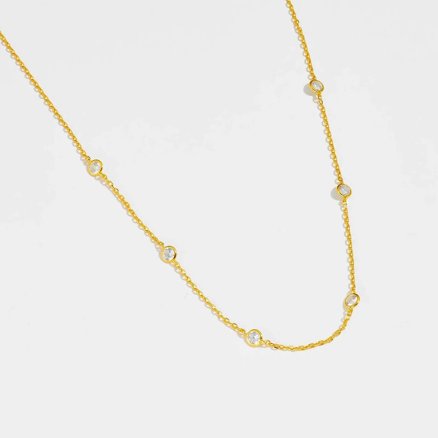 925 Sterling Silver Zircon Necklace