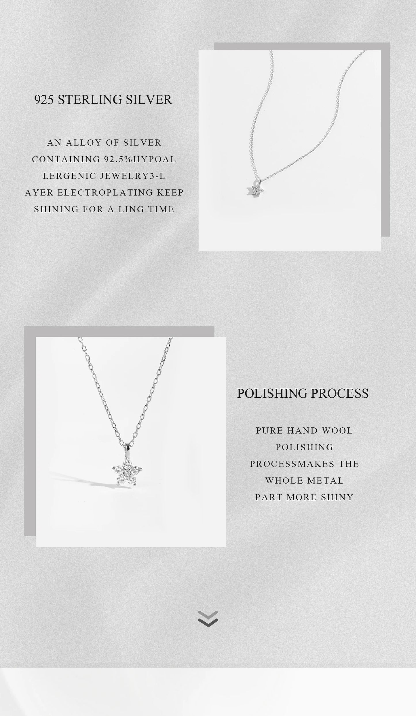 925 Sterling Silver Flower Zircon Pendant